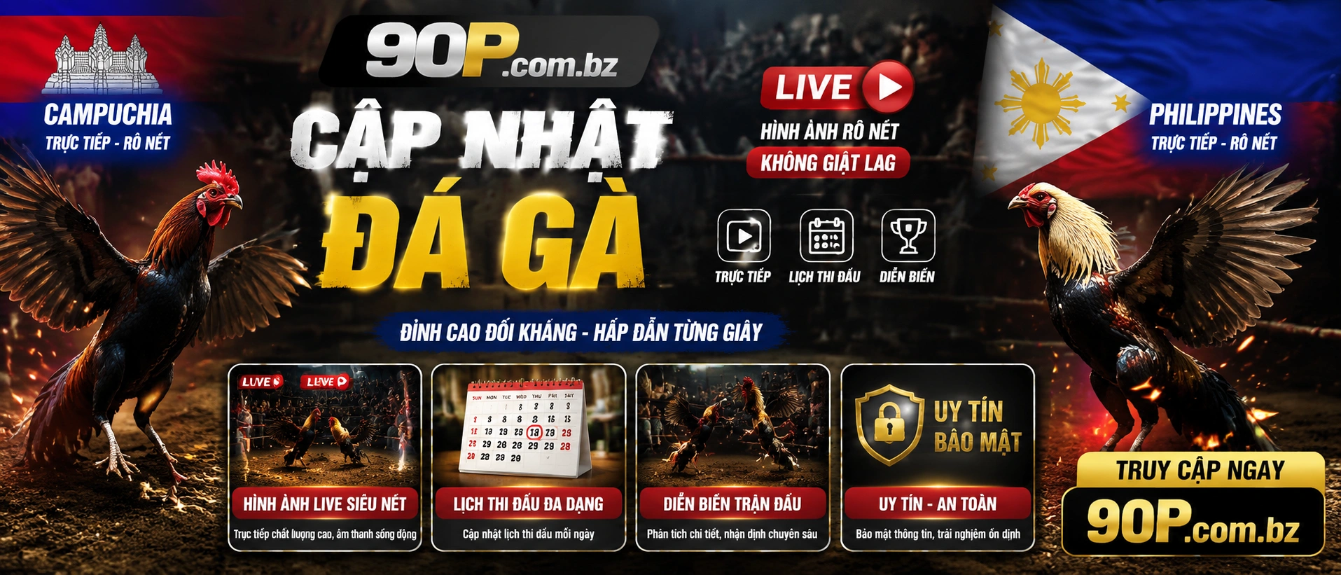 Đá Gà hub trên mobile